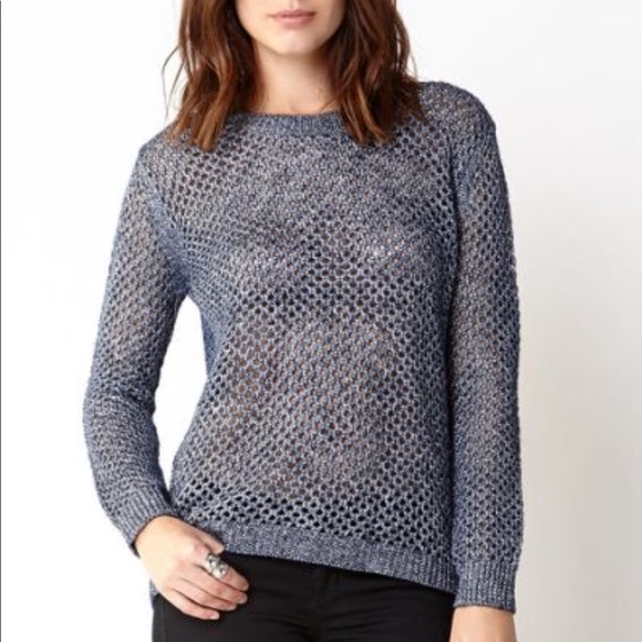 sparkly silver sweater